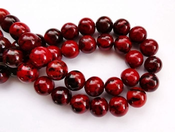 Red dyed Jasper round 12mm AAA