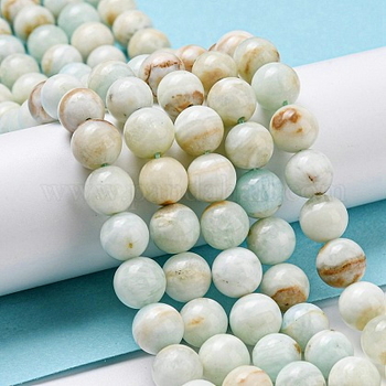 100% Natural blue green Hemimorphite round 8mm AAA