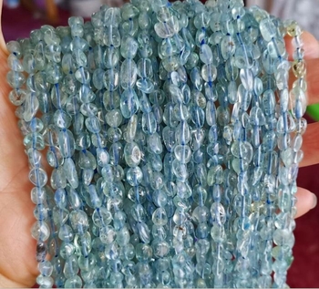 100% high quality natural Aquamarine nuggets 9x6mm AAA T