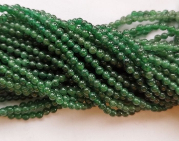 D 00% natural Green aventurine (Taiwan Jade green colour)round 03mm AAA