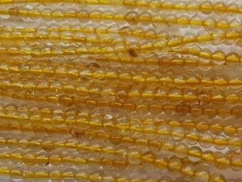 100% natural yellow golden hair Rutilated Quartz round about 3.5mm AAA