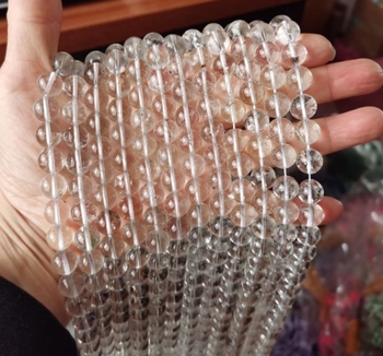100% natural Clear rock crystal quartz round 10mm-10.5mm AAA