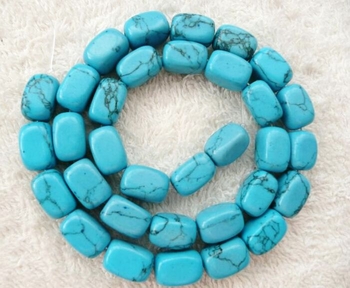 e Blue Turquoise cuboid Nuggets 12x08mm AAA