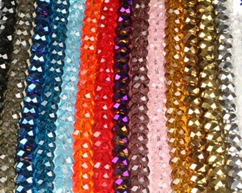 Christmas sale- Crystal rondelle round faceted surprise discount bag