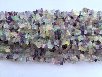 31''  rainbow fluorite nuggets chips about 10x6mm AAA