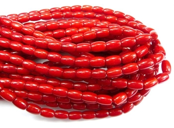 high quality red Coral drum 8x5mm AAA