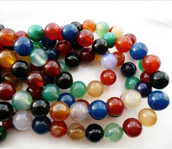 Multiple colour Agate round 14mm AA