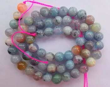 100% natural mul-ti Beryl Morganite round 6mm-6.5mm AAA--