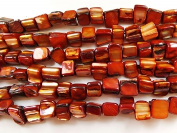 D orange Shell nuggets 08x08mm AAA