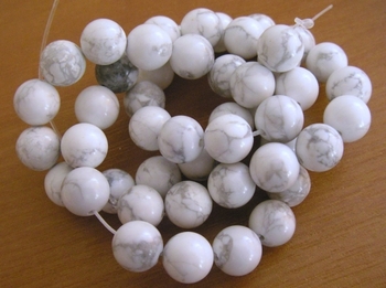 White Howlite round 06mm AAA