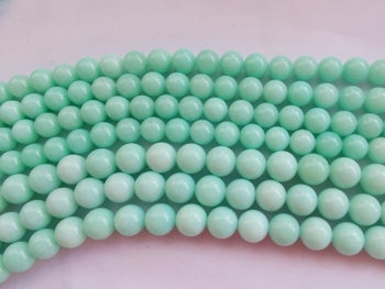 G amazonite blue Chinese jade round 12mm AAA
