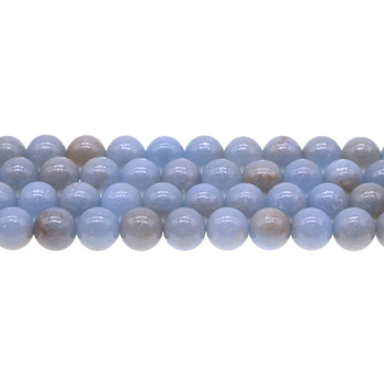 100% natural genuine blue angelite round 06mm AAA
