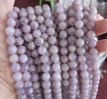 L 100% NATURAL lilac KUNZITE round 10mm AAA purple
