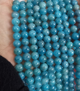 100% natural Blue Apatite round 8mm AAA