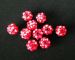 Red resin bracelet ball 10mm AAA