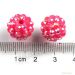 Rose pink Resin bracelet Ball 12mm