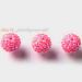 Pink Resin bracelet Ball  14mm