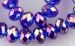 l Blue Crystal rondelle faceted 8x6mm AAA R