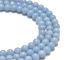 100% natural genuine blue angelite round 6mm AAA
