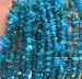 32'' 100% natural neon Blue Apatite nuggets chips about 7x4mm AAA