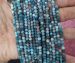 clearance--100% matt frosty natural Blue Apatite round 4mm-5mm AAA-