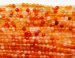 Carnelian round faceted 04mm-4.5mm AAA orange red
