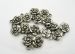 silver plated acrylic rose flower charms 22x17mm
