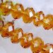 orange brown Crystal rondelle faceted 6x4mm AAA