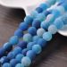 Dark Blue frosty Matt Agate round 10mm AAA