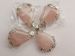 Rose quartz teardrop pendant 36x27mm AAA