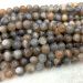 100% natural genuine black sunstone sun stone roundn about 5mm AAA grey