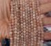 100% natual Sun Stone sunstone round 4-4.5mm AAA