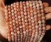 100% natural genuine sunstone round 8mm AAA orange
