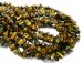 35'' yellow brown Tigers eye chips 7x4mm AAA