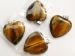 tigers eye heart pendant 35x32mm AAA