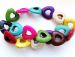Multiple howlite heart circle  25x25mm AAA
