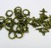 antique copper colour bronze clasps 20x14, 17x8mm AAA