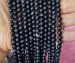 smooth frosty banded Striped black matt Agate round 06mm AAA