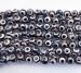 black white tibetan Dzi agate heaven eye round faceted 10mm AA