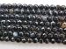 banded Black Agate round faceted 06mm AAA striped