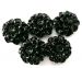 Black reformed Coral handmade dahlia flowers 10mm AAA