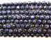 Blue sandstone goldstone round faceted 08mm AAA