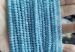 Blue Quartz rondelle faceted 5x4mm AAA 4x3mm