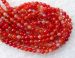 bright red dragonvein agate round faceted 06mm AAA
