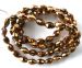 Z golden copper Crystal faceted drum 6x4mm AAA