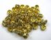 clear gold Plated Crystal Rhinestone Spacer Beads 10mm AAA