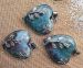 moss agate heart pendant 35x32mm AAA