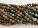 Fancy Jasper round 08mm AAA  green brown (indian agate)