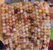 100% Natural golden Hematoid Quartz Round 8mm AAA (Ferruginous Quartz ) orange yellow