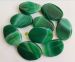 green striped banded Agate oval 35x25mm AAA